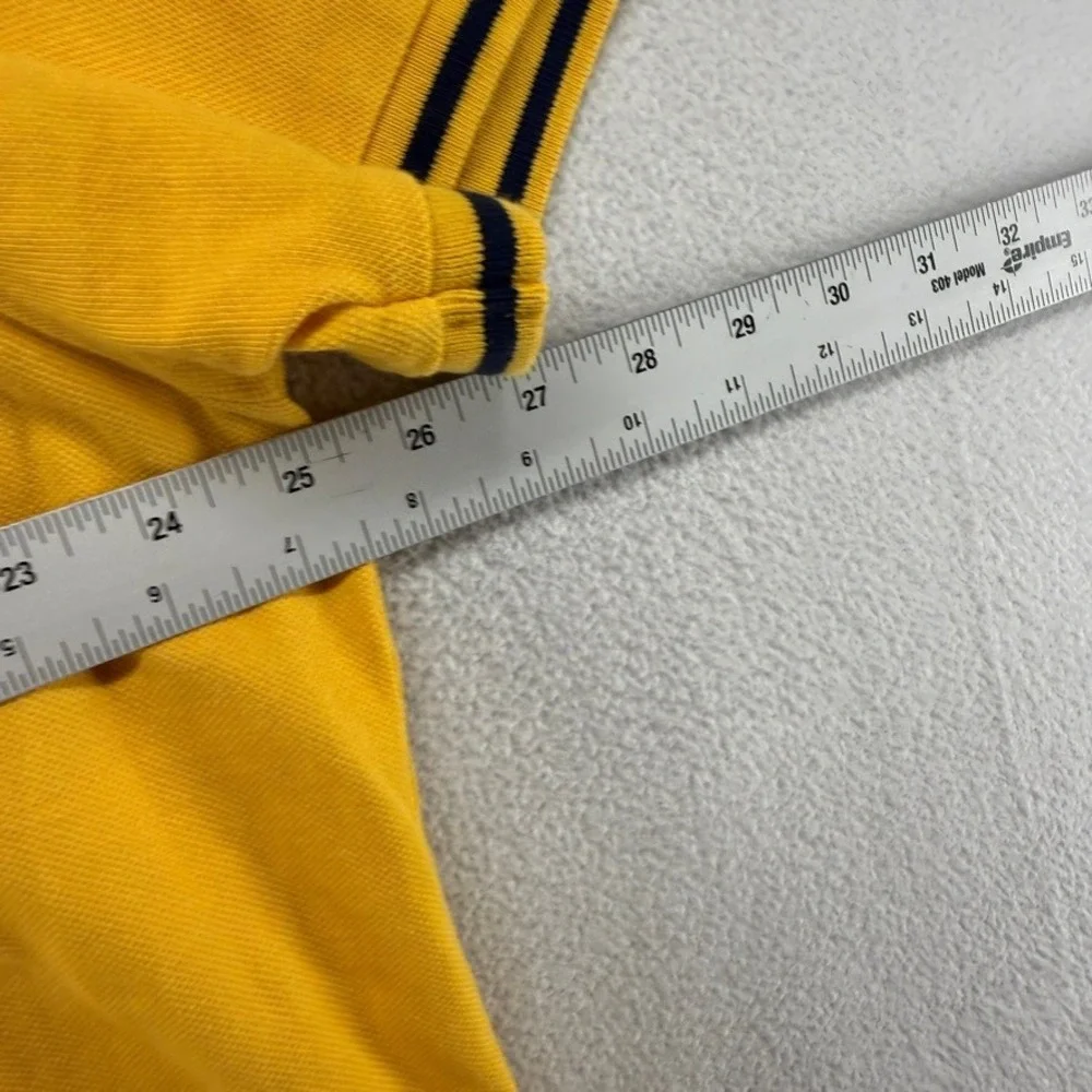 Ralph Lauren Polo Mens 2XL XXL Yellow Big Pony Spellout Logo Rugby Solid NEW